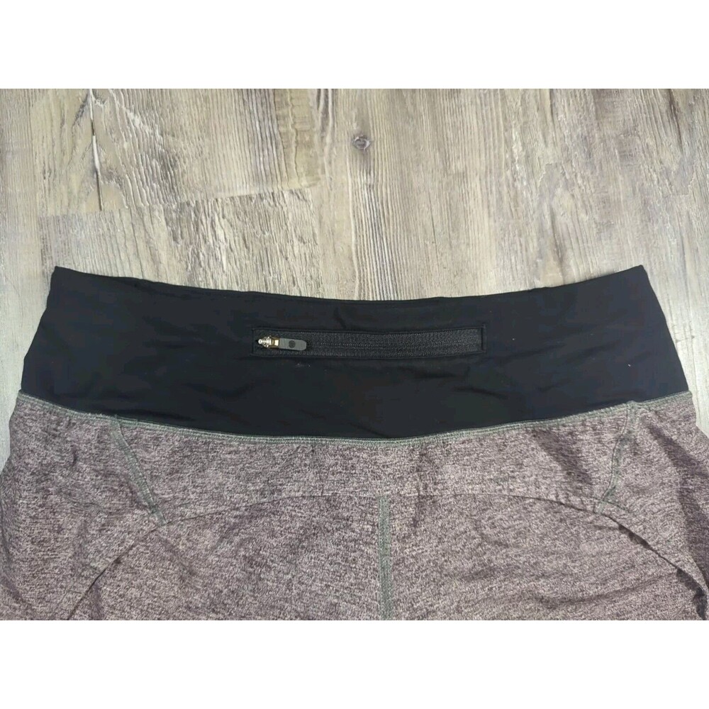 Lululemon Run Times Shorts 4" Womens Size 4 Gray Black Lined Running Athleisure - Picture 8 of 15